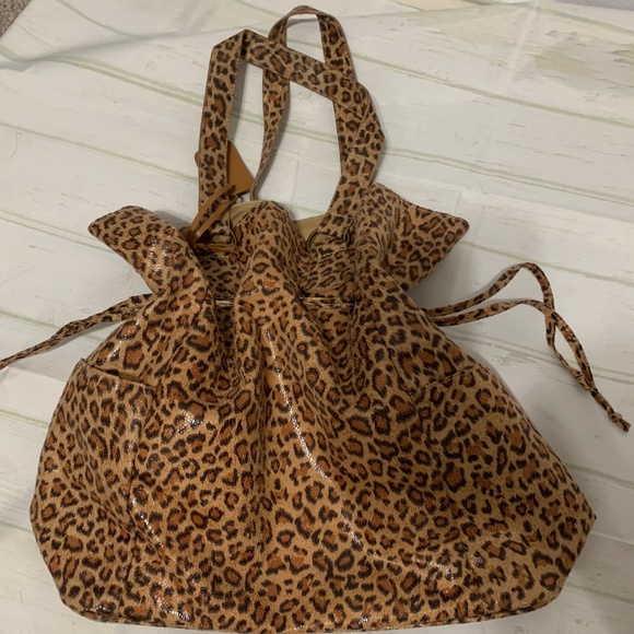 Neiman Marcus Cheetah Animal Print Purse Tote - Picture 3 of 4